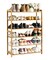 6-Tier Shoe Rack with Bamboo Wood, 18–24 Pairs, Utility Shoe Storage Organizer Shelving for Living Room, Bedroom, Dorm Room, and Entryway, Natural